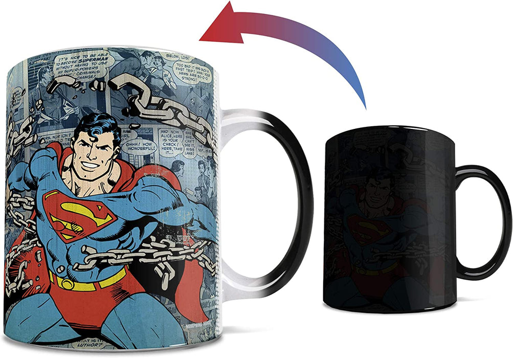 Morphing Mugs DC Comics "Superman Retro Logo" 11-oz. Heat Sensitive Mug - Sure Thing Toys