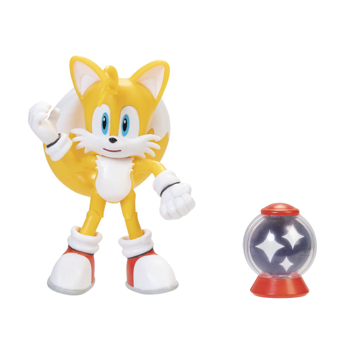 Jakks Sonic the Hedgehog 4-inch Actions Figure - Tails with Invincible Item Box - Sure Thing Toys