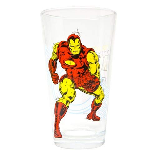Toon Tumblers Marvel Iron Man Classic 16 oz Pint Glass - Sure Thing Toys