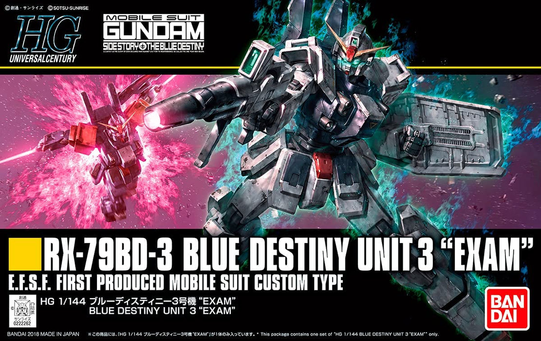 Bandai Hobby Gundam: The Blue Destiny - #209 Blue Destiny Unit 3 (EXAM) 1/144 HG Model Kit - Sure Thing Toys