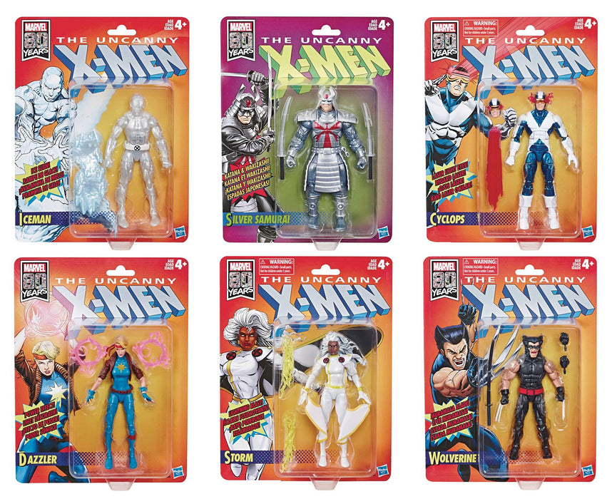 Hasbro Marvel Legends X-Men Retro Collection Wave 3 Action Figure (Set of 6) - Sure Thing Toys