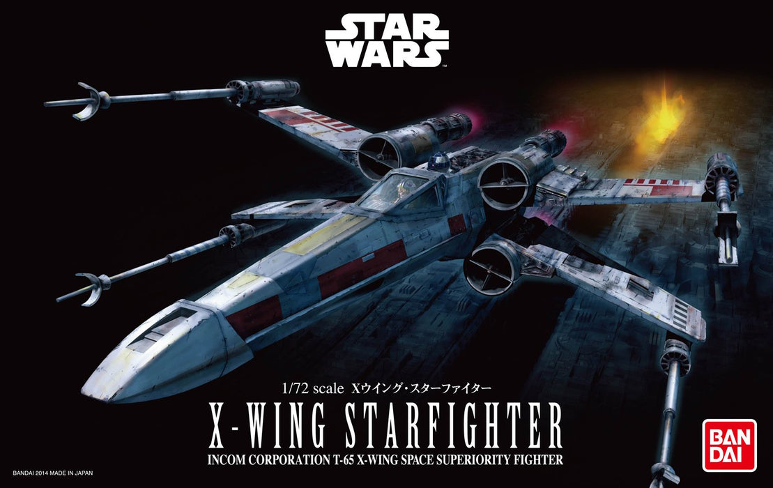 Bandai Hobby Star Wars X-Wing Starfighter 1/72 Model Kit - Sure Thing Toys
