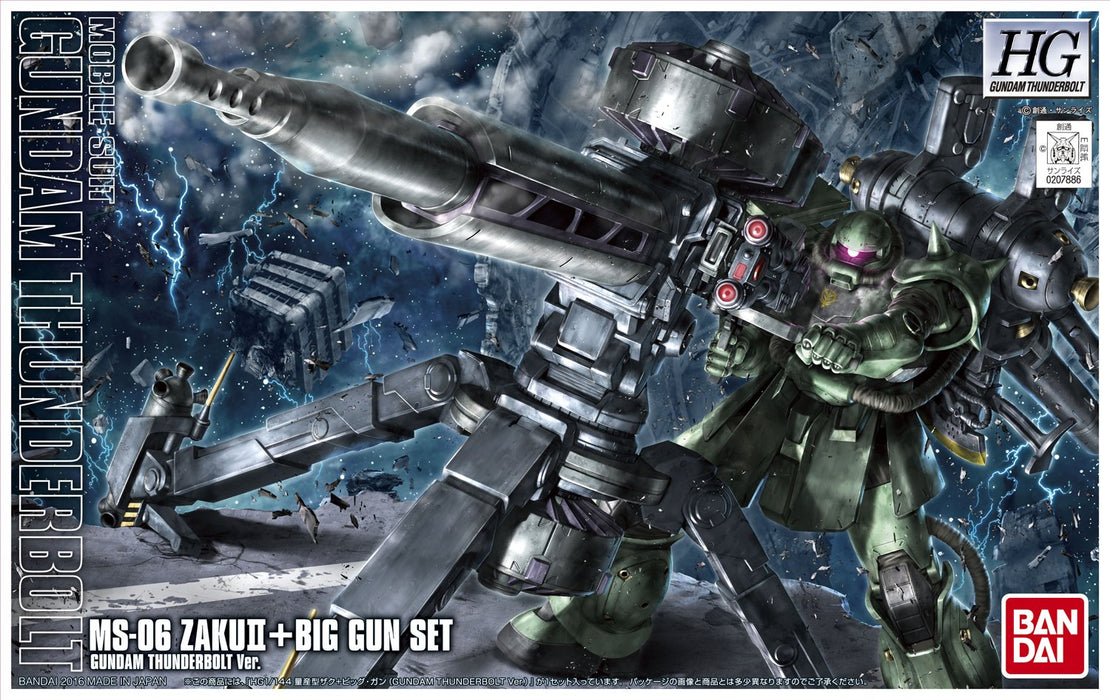 Bandai Hobby Gundam Thunderbolt - Zaku & Big Gun (Thunderbolt Anime Color Ver.) HG Model Kit - Sure Thing Toys