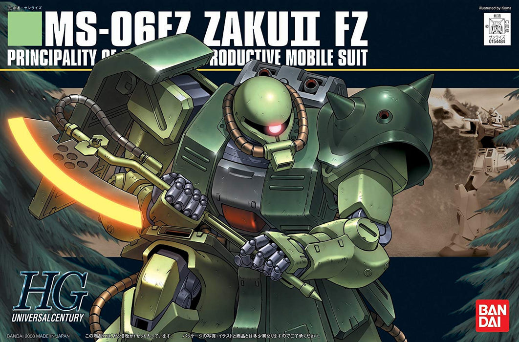Bandai Hobby Gundam 0080 - #87 MS-06F Zaku II FZ HG Model Kit - Sure Thing Toys